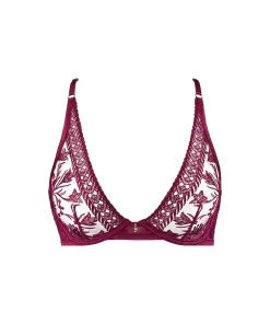 Aubade Bh'er<CRIM CRIMSON RED - Magnetic Spell Triangle Plunge bra