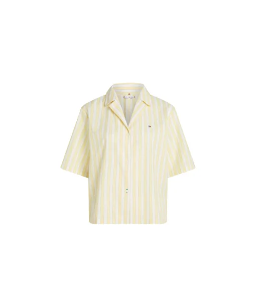 Tommy Hilfiger Top/ Loungeshirt/ Pyjamas<0FP SHIRTING STRIPE CITRONELLA - Th Essentials Other L&S Tops