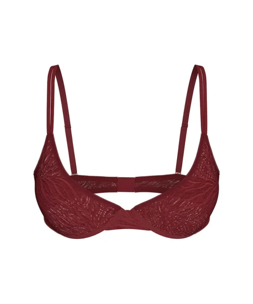Calvin Klein Bh'er<GEQ SYRAH - Sheer Marq Lace Demi