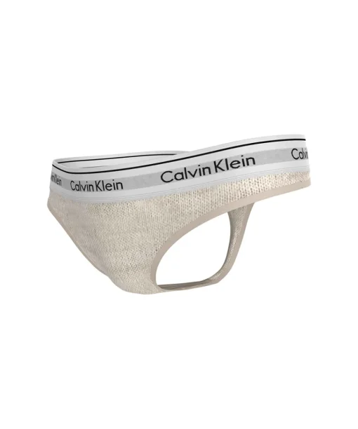 Calvin Klein Trusser<HGS OATMEAL HEATHER - Modern Ctn Holiday Coordinate Thong