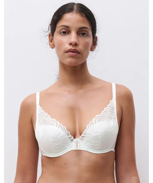 Chantelle Bh'er<0LW MILK - Legend Plunge T-shirt Bra