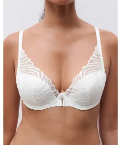 Chantelle Bh'er<0LW MILK - Legend Plunge T-shirt Bra