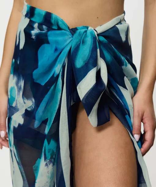 Triumph Strandtøj<M025 TURQUOISE - DARK COMBINAT - Beach Mywear Pareo