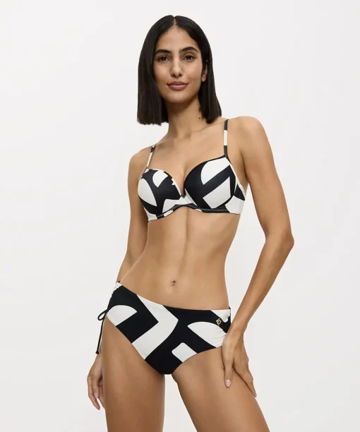 Triumph Bikinier<M016 WHITE - DARK COMBINATION - Summer Allure Midi Bikini Trusse