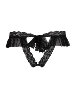 Aubade Sexet Lingeri|Trusser<NOIR - Boite A Desir String Fendu