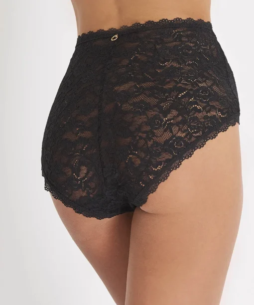 Aubade Trusser<NOIR BLACK - Rosessence Highwaisted Brief