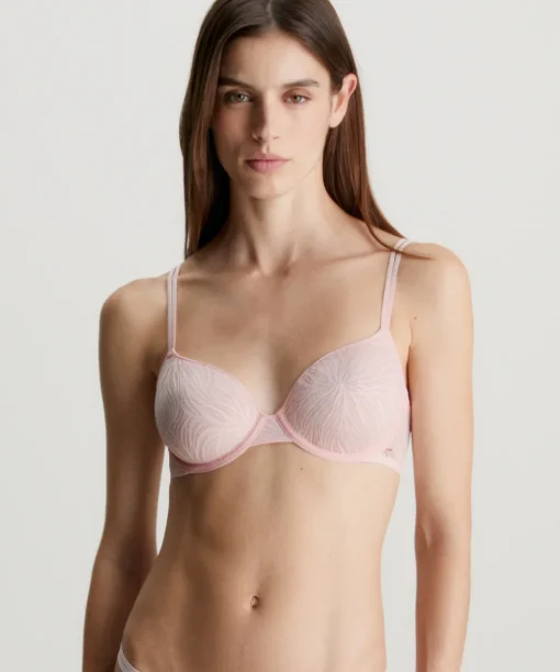 Calvin Klein Bh'er<2NT NYMPH'S THIGH - Sheer Marquisette Lace Demi-Plunge Bras