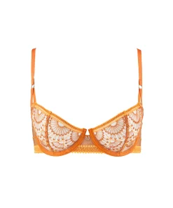 Aubade Bh'er<OPUL ORANGE PULP - Pure Vibration Half-Cup Bra