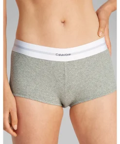 Calvin Klein Trusser<P7A GREY HEATHER - Modal Rib Coordinate Boy Shorts