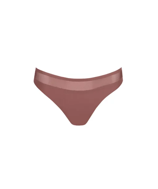 Marie Jo Trusser<SAT SATIN TAUPE - Louie Thong