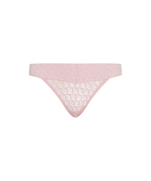 Calvin Klein Trusser<SQL BUFF PINK - Logo Lace Trim Brief