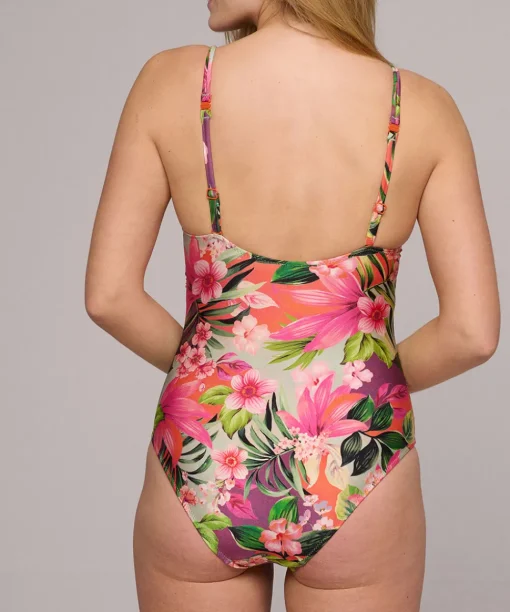 Marie Jo Badedragter<TSU TROPICAL SUNSET - Norma Jeanne Padded Plunge Swimsuit