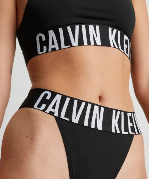 Calvin Klein Trusser<UB1 BLACK - Intense Power Micro Coordinate Thong