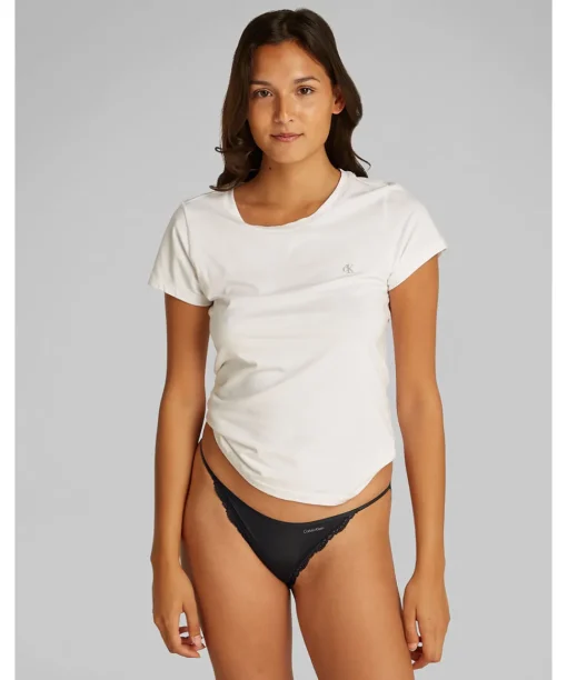Calvin Klein Trusser<UB1 BLACK - Mf Stretch W Lace Brief