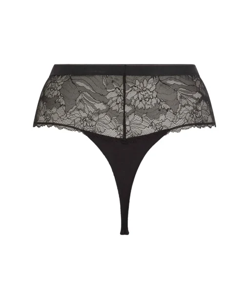Calvin Klein Trusser<UB1 BLACK - Modern Lace Coordinate Thong
