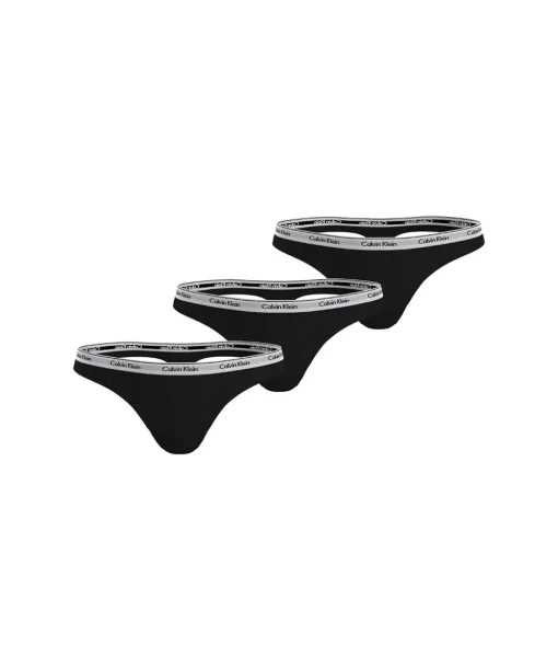 Calvin Klein Trusser<UB1 BLACK -   Thong 3 pak