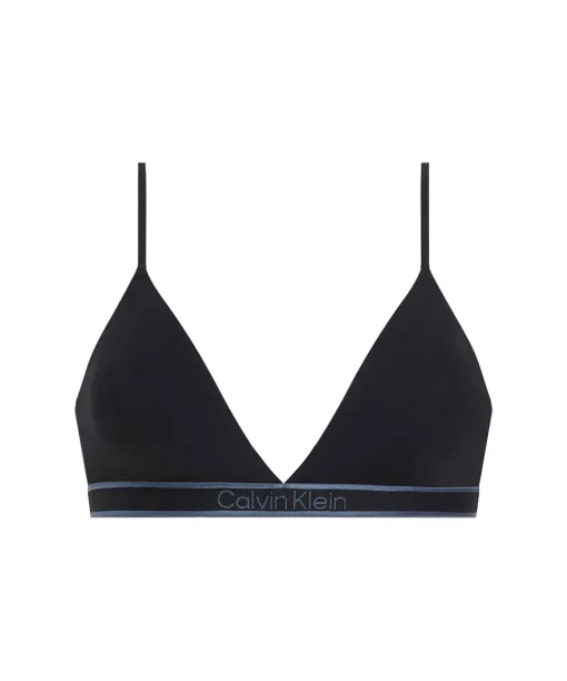 Calvin Klein Bh'er<UB1 BLACK W/ INK LOGO - Tonal Logo Cotton Triangle
