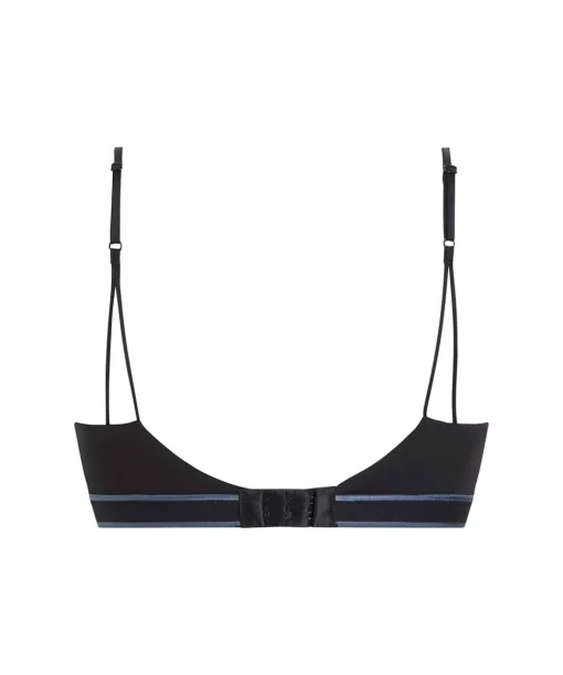 Calvin Klein Bh'er<UB1 BLACK W/ INK LOGO - Tonal Logo Cotton Triangle