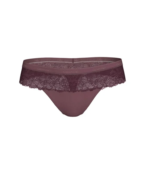 Calvin Klein Trusser<VER MAUVE WINE - Modern Lace Coordinate Thong