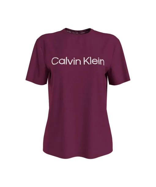 Calvin Klein Top/ Loungeshirt/ Pyjamas<VGP PURPLE POTION W/ IVORY LOG - Pure Cotton S/S T-Shirt