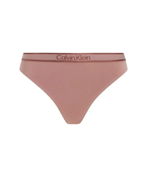 Calvin Klein Trusser<VLZ RED GRAPE W/ APPLE BUTTER - Tonal Logo Cotton Coordinate Thong