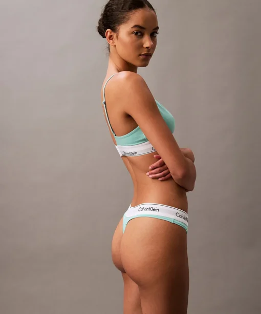 Calvin Klein Trusser<VOG BEAU BLUE - Modern Ctn Holiday Coordinate Thong
