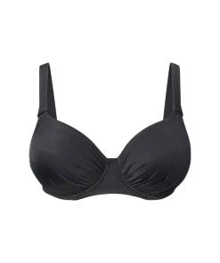 Wiki Bikinier<W099 BLACK - Swimwear Full Cup Bikini Top