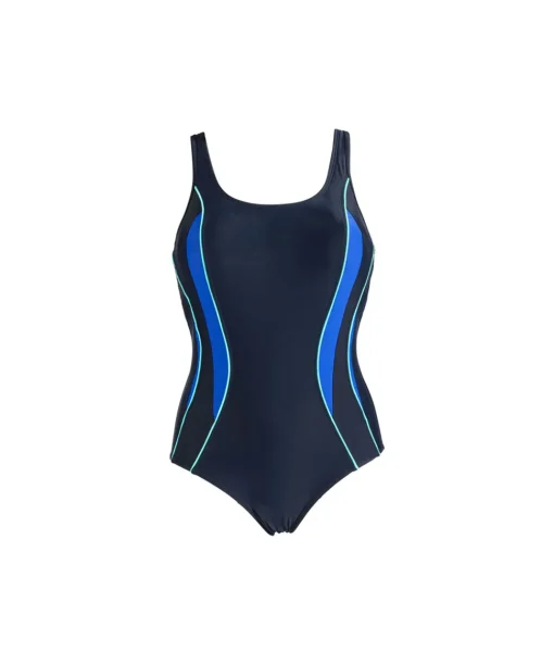 Wiki Protesebadetøj|Badedragter<W105 NAVY/AQUA - Regina Sport Swimsuit