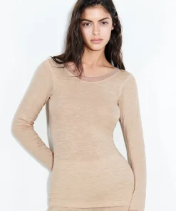 Femilet Undertøj<02Y HEATHER NUDE - Juliana Tshirt Long Sleeves