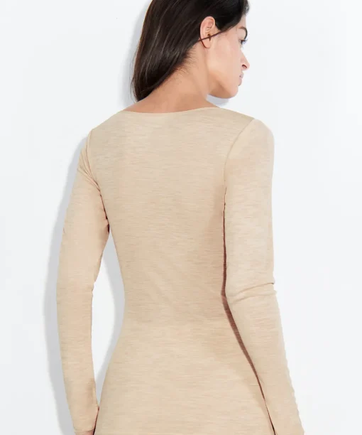 Femilet Undertøj<02Y HEATHER NUDE - Juliana Tshirt Long Sleeves