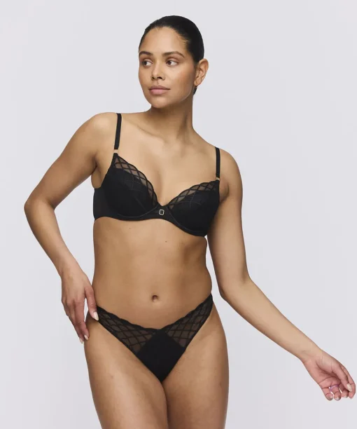 Marie Jo Bh'er<ZWA BLACK - Aven Push-Up Bra Removable Pads