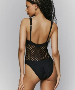 Sarda Badedragter<ZWA BLACK - Holt Swimsuit Boat Neck Padded