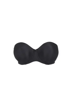 PrimaDonna Bh'er<ZWA BLACK - Satin Strapless Non Padded