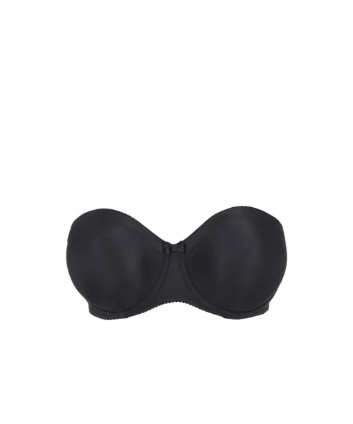 PrimaDonna Bh'er<ZWA BLACK - Satin Strapless Non Padded